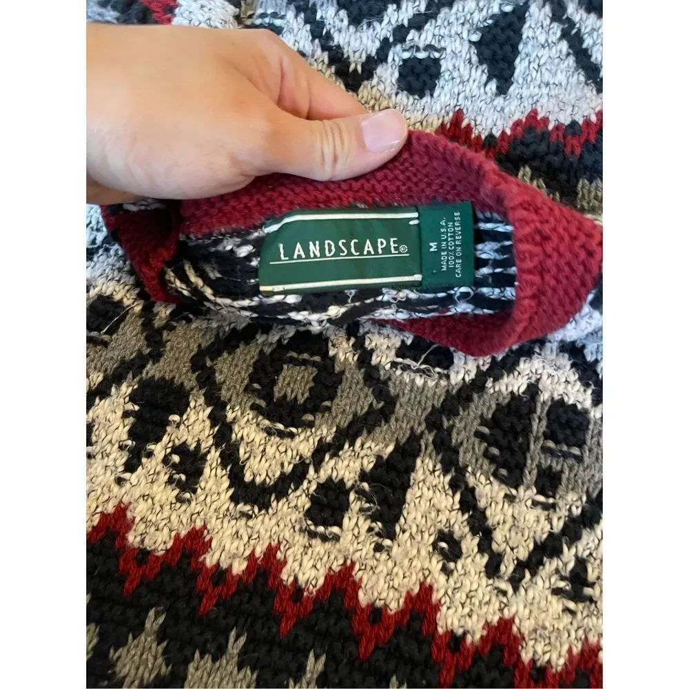 Vintage‎ thick knit sweater size small